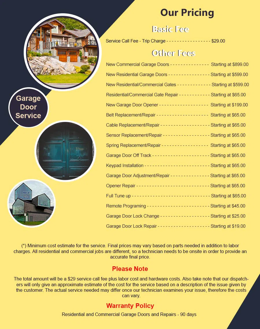 Elite Garage Door Service Somerville, MA 617-934-0015 - pricelist6